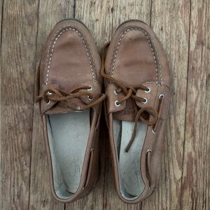 Sperry Brown Moccasins with Classic Stitching